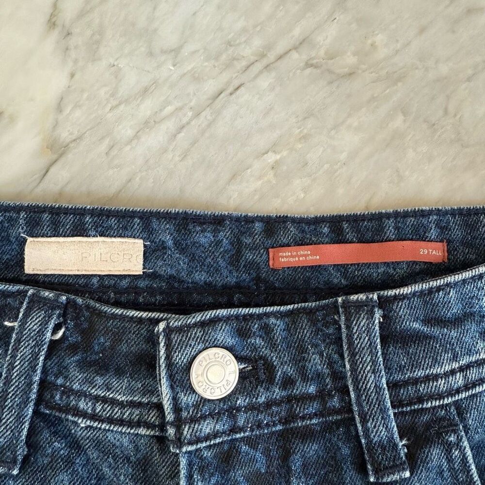 Anthropologie Pilcro The slim boyfriend fit faint snake print size 29T - Picture 3 of 9